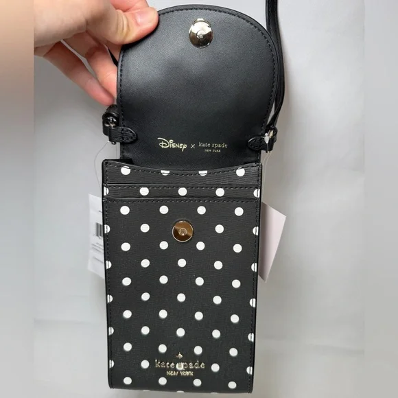 Disney X Kate Spade New York Minnie Mouse North South Flap Phone Crossbody - Picture 2 of 8